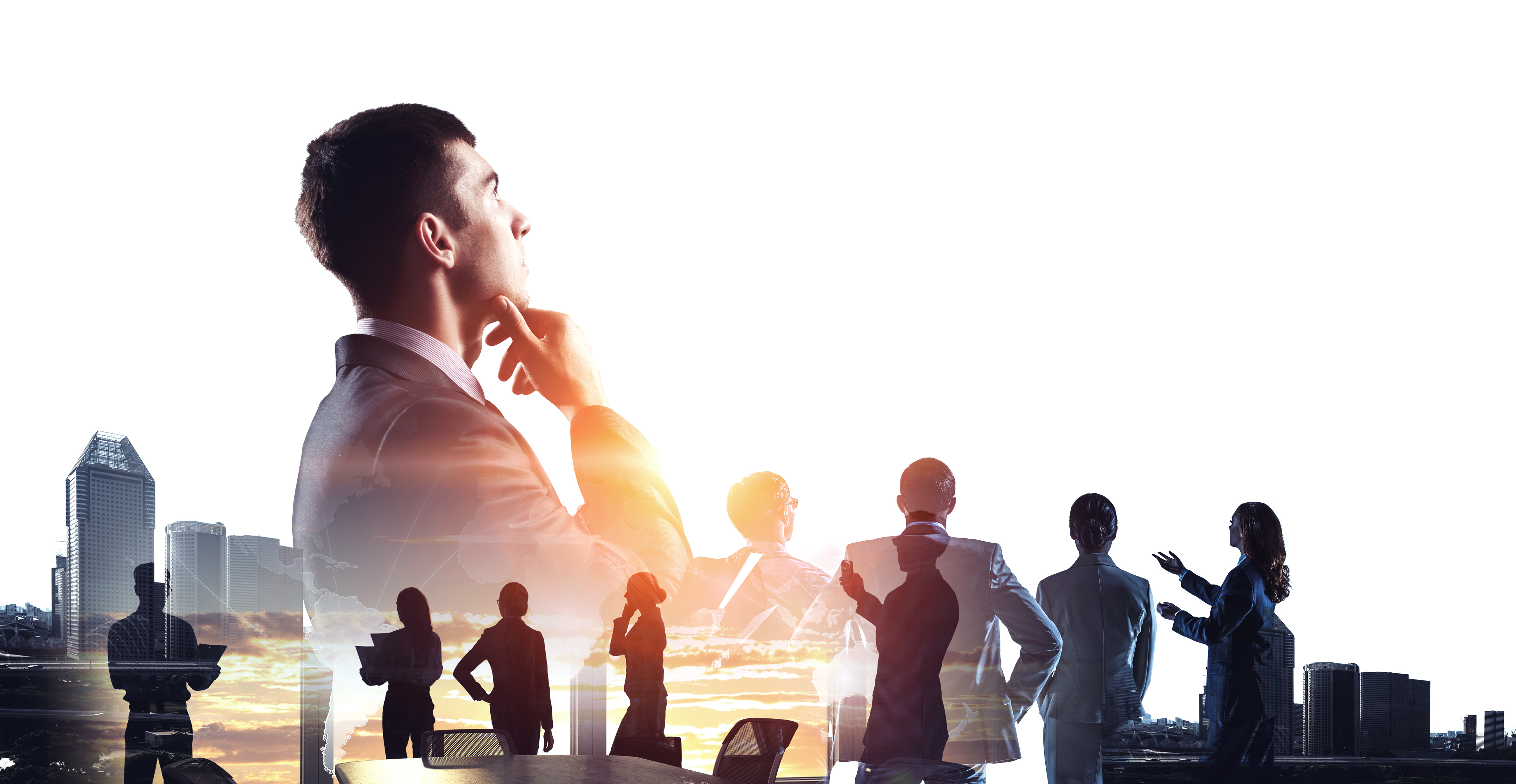 Enterprise teams aligning on strategy